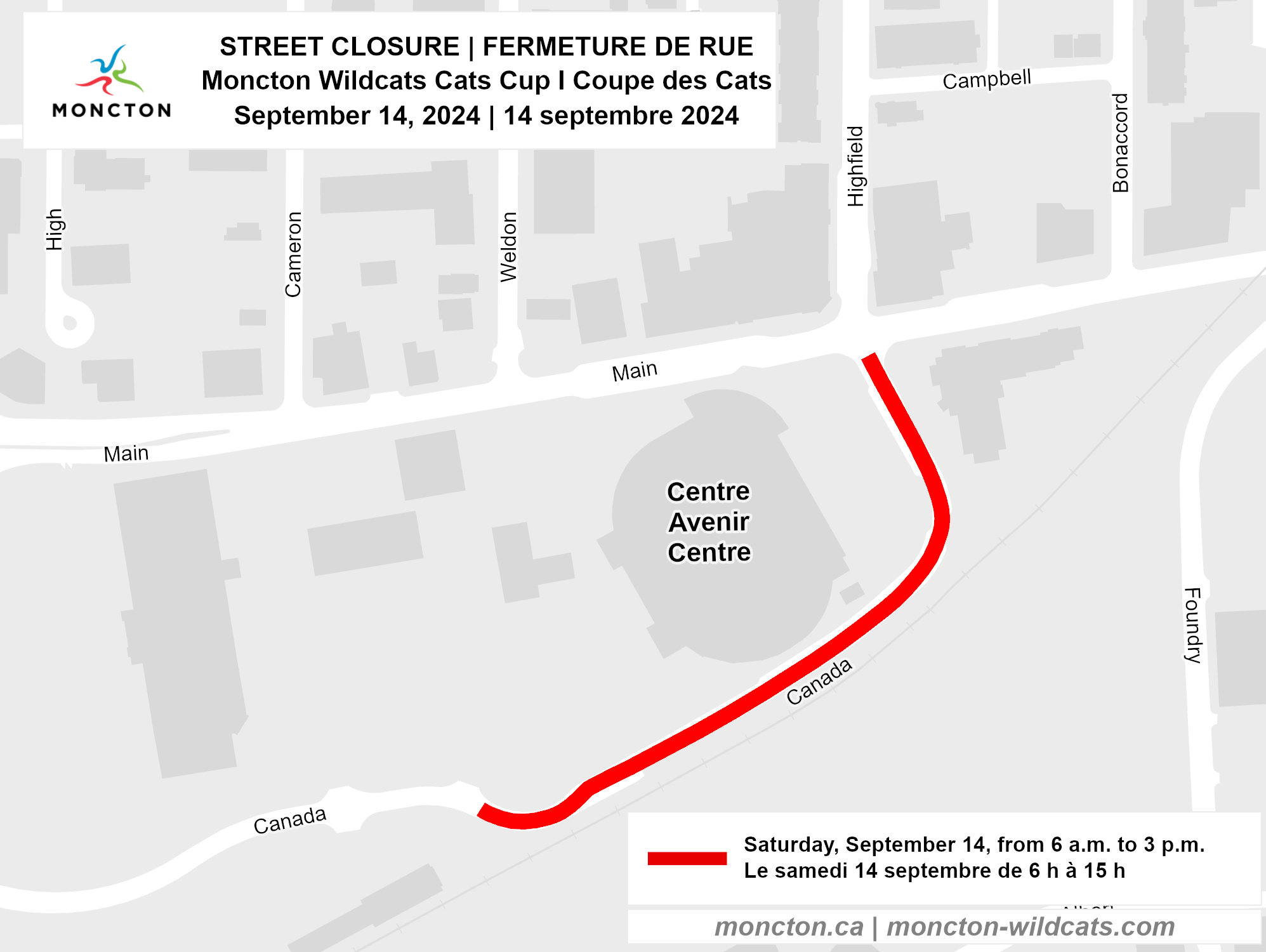 Cats Cup Street Closure